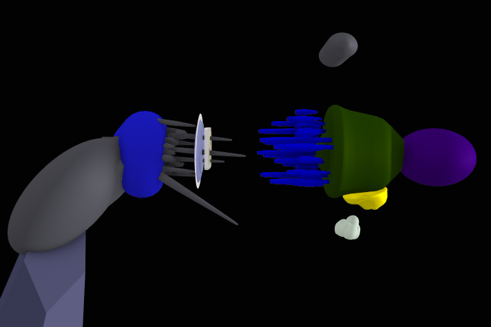 Possessing spirit displacing the host thinking-organ interface at the 3D brain screen
